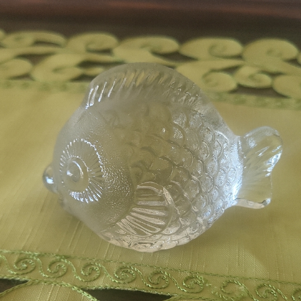 Crystal Clear Fish Figurine